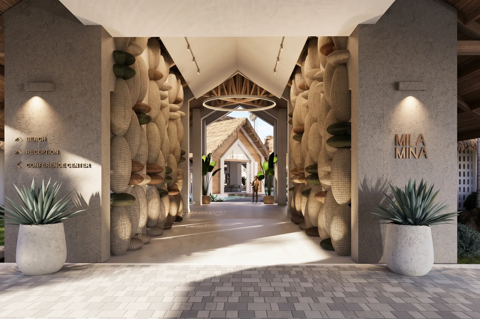 MilaMina — Allée d'entrée